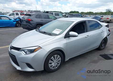 2015 Toyota Corolla L from USA, damaged, VIN 5YFBURHE2FP353081